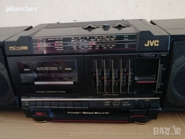 Радиокасетофон Jvc Pc-V55 Boombox AM/FM Hyper Bass, снимка 3 - Радиокасетофони, транзистори - 41786529