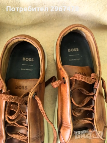 Спортни обувки "BOSS" оригинални, кожени, снимка 8 - Ежедневни обувки - 52866619