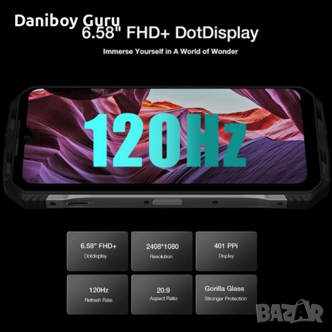 Здрав смартфон DOOGEE S110, 22GB RAM + 256GB ROM, 10800mAh, 66W бързо зареждане, Android 13 Rugged , снимка 4 - Телефони с две сим карти - 51431430