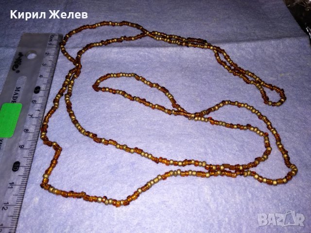 СТАРО ФИНО МЪНИСТЕНО КОЛИЕ ГЕРДАН РЪЧНА МАЙСТОРСКА ИЗРАБОТКА 34774, снимка 4 - Антикварни и старинни предмети - 39141544