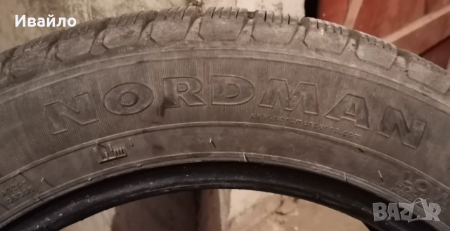 Продавам 2 броя зимни гуми 205.55.16 на 1 сезон дот 2021 Nordman , снимка 4 - Гуми и джанти - 53693702