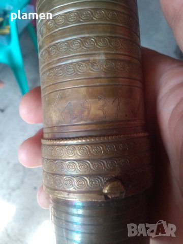 Османска бронзова мелничка за подправки, снимка 5 - Антикварни и старинни предмети - 41328965