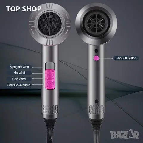 Професионален сешоар HappyGoo 2000 W, снимка 4 - Сешоари - 48788730