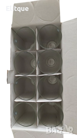 Елегантен комплект от 8 стъклени чаши Leonardo Toscana 330ml, снимка 5 - Чаши - 52744872