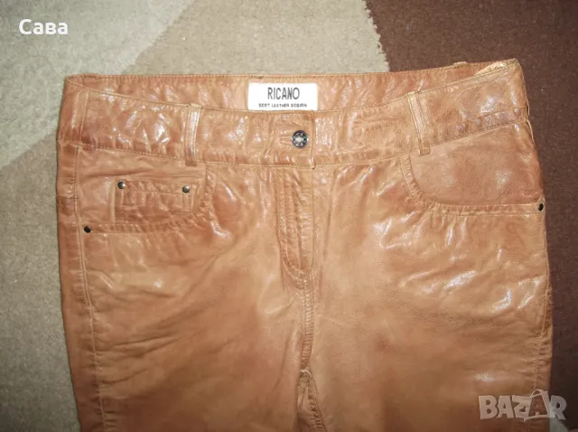 Кожен панталон RICANO  дамски,Л, снимка 6 - Панталони - 49339740
