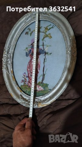 Продавам стар гоблен, снимка 3 - Гоблени - 40243076