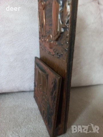 Старинна поставка на писма с картинки , снимка 5 - Антикварни и старинни предмети - 51199630