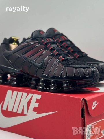 Nike Shox TL Black & Red Thermoreactive Мъжки Маратонки с Кутия 40-45 Номер Найк , снимка 2 - Маратонки - 53063860