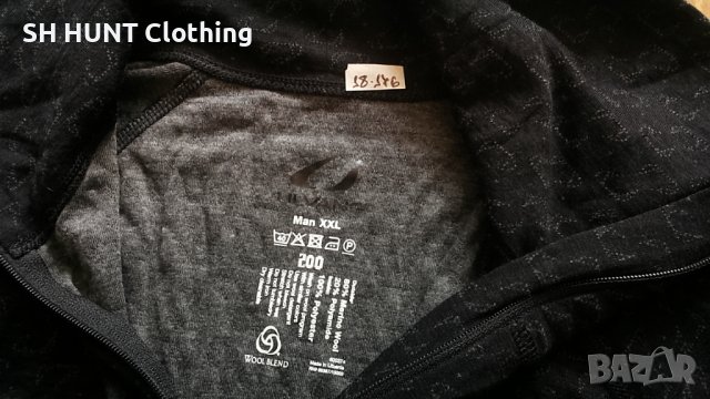 ULVANG Comfort 200 Turtle Neck With Zip 80% Merino Wool размер L - XL термо блуза  - 182, снимка 12 - Блузи - 39754530