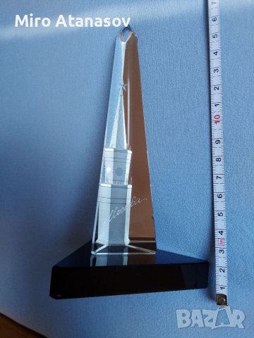 СССР кристален сувенир Спаската кула Кремъл Москва, снимка 7 - Колекции - 39909558
