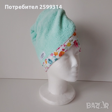 Памучна кърпа/тюрбан за коса, снимка 3 - Аксесоари за коса - 52595357