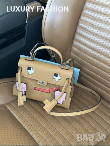 Дамска чанта Hermes Kelly Picto, снимка 3 - Чанти - 51555953