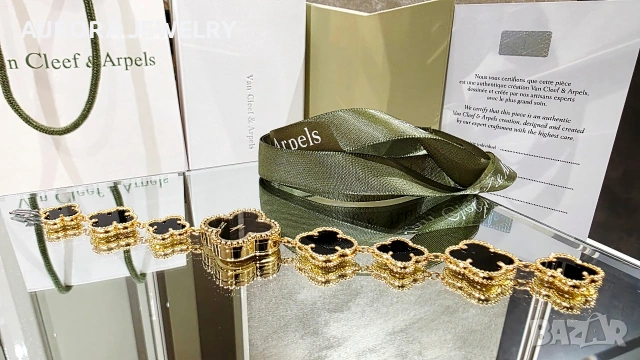 Van Cleef & Arpels VCA Black Onyx Alhambra Дамски Часовник, снимка 3 - Дамски - 53124945