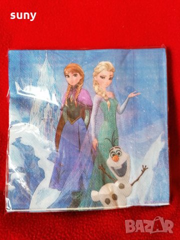 Парти салфетки Frozen, снимка 1 - Други - 34742228