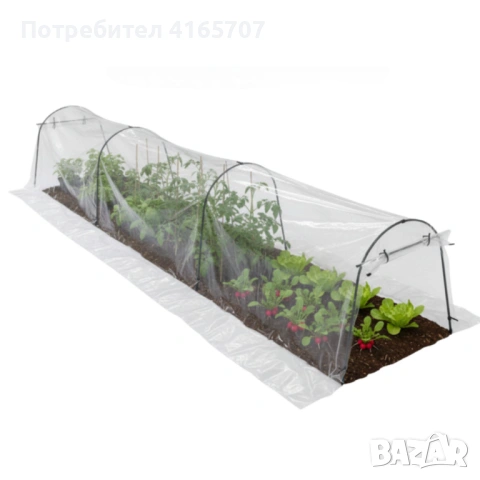 Мини оранжерия - сгъваема, практична и идеална за всеки градинар  - 1.8 х 10м