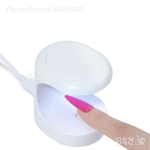 Мини LED лампа за гел лак, снимка 7 - Продукти за маникюр - 42499670