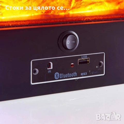 Електрическа камина с Bluetooth , снимка 2 - Отоплителни печки - 52140935