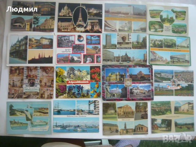 стари пощенски картички с изгледи от много страни, снимка 15 - Колекции - 50517527