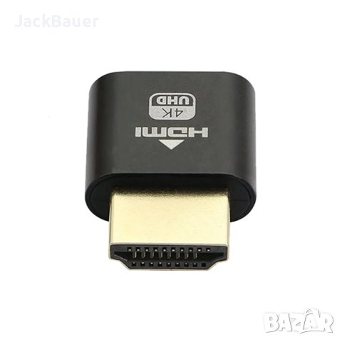 HDMI Dummy 4K - за Remote desktop и RTX 3060, снимка 2 - Кабели и адаптери - 40443866