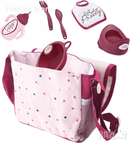 Реалистична новородена кукла бебе комплект с чанта и аксесоари, снимка 5 - Кукли - 51853692