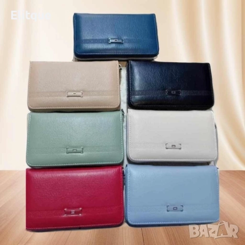 Дамско портмоне с цип и много отделения, снимка 3 - Портфейли, портмонета - 52854836