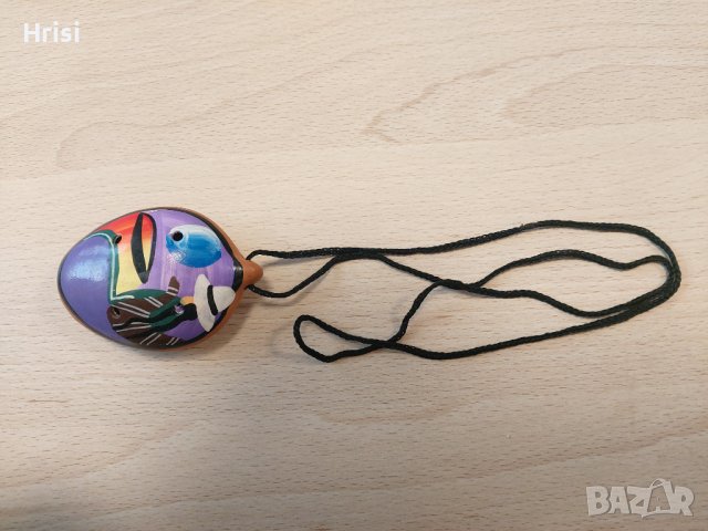 Рисувана свирка от глина, снимка 4 - Колекции - 40122426