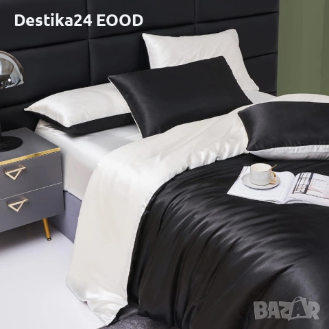 Сатенена завивка тип плик 240х260 см с 2 калъфки 65х65
