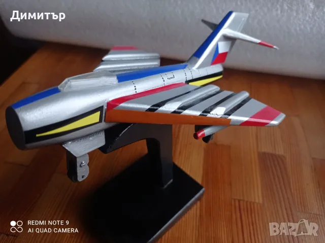 Стар дървен модел на самолет , снимка 4 - Декорация за дома - 56068587