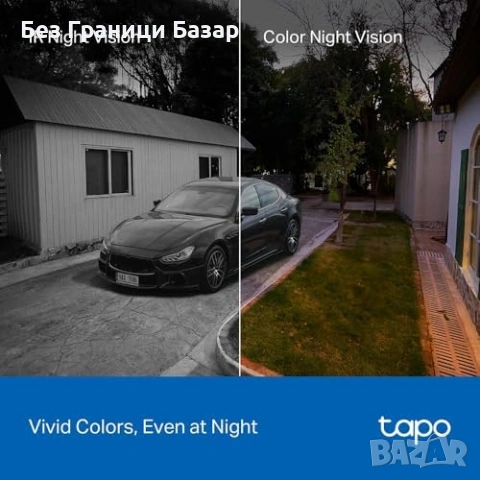 Нова Tapo TC90 2K Соларна Външна Камера 3MP 360° AI Цветно Нощно виждане, снимка 6 - IP камери - 53033288