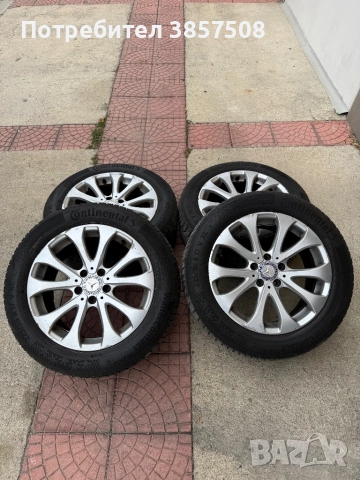 Джанти с нови гуми за Мерцедес 225/55/17, снимка 1