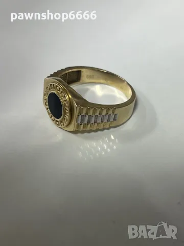 Златен пръстен 14 карата , снимка 7 - Пръстени - 48392726