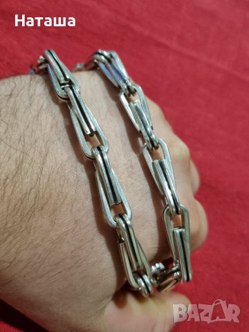 Сребърен синджир 925 , снимка 6 - Колиета, медальони, синджири - 42145955