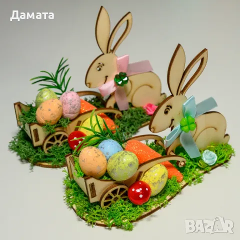 Великденски и пролетни декорации- венци и др. , снимка 8 - Декорация за дома - 40102344