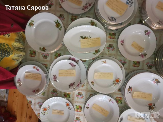 Порцелан за допълване супа, основно, десерт