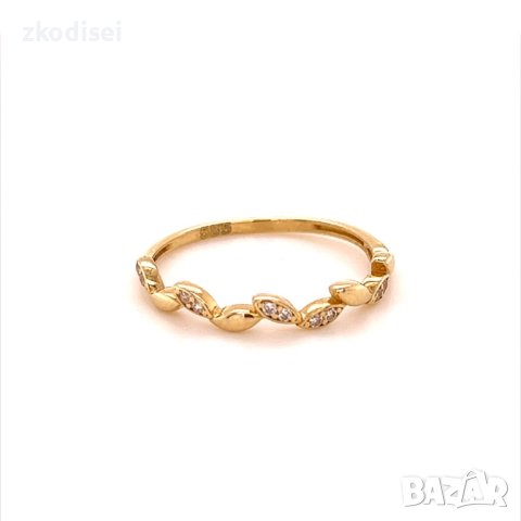 Златен дамски пръстен 1,04гр. размер:56 14кр. проба:585 модел:17793-6, снимка 1 - Пръстени - 41481765