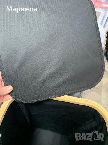 Кош за пране с бамбукова рамка / Кош за дрехи / Кош от бамбук и фибростъкло, снимка 7 - Мопове, кофи, четки и метли - 44194621