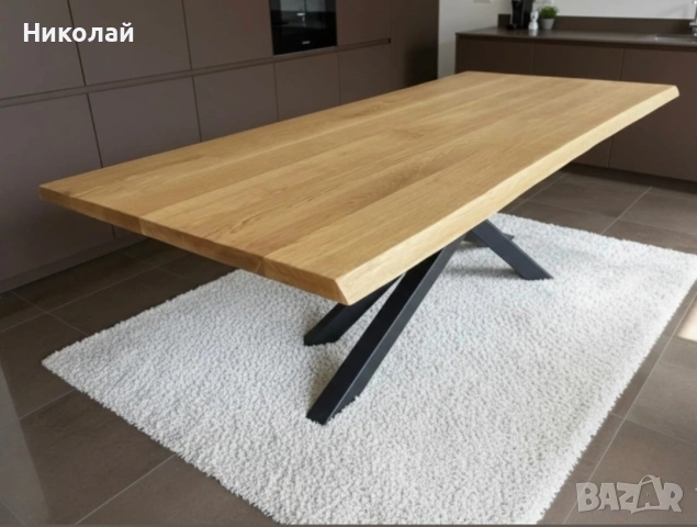 трапезна маса масив дъб , снимка 3 - Маси - 53541381