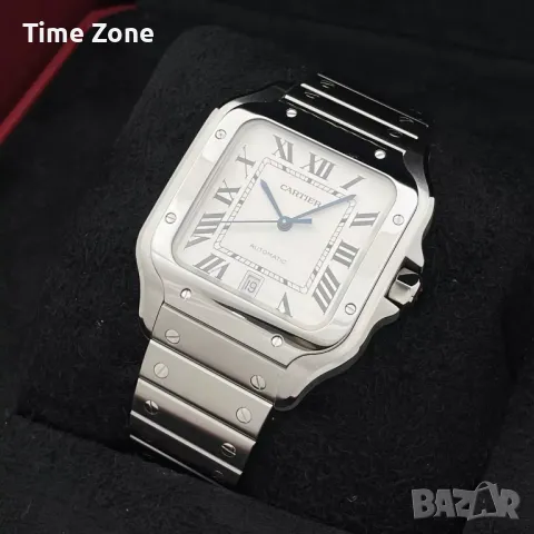 Cartier Santos De Cartier 40mm (35mm) Steel White Dial Automatic Мъжки / Унисекс  Различни Варианти, снимка 6 - Мъжки - 47990398
