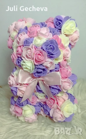 Ръчно изработени мечета от рози!, снимка 15 - Декорация за дома - 50606054