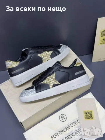 Golden Goose  Дамски Маратонки Със Златен И Сребърен Глитер👟Дамски Спортни Обувки Код E97, снимка 6 - Маратонки - 55795391