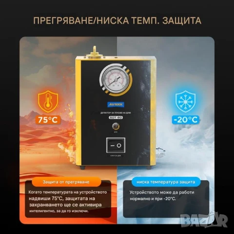 Машина за откриване на течове с пушек | Автомобилен димен детектор, снимка 3 - Други машини и части - 48128113