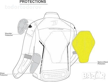 Текстилно мото яке SHIMA RUSH Black/Fluo ,4 сеозна,всички протектори, снимка 3 - Аксесоари и консумативи - 50607892