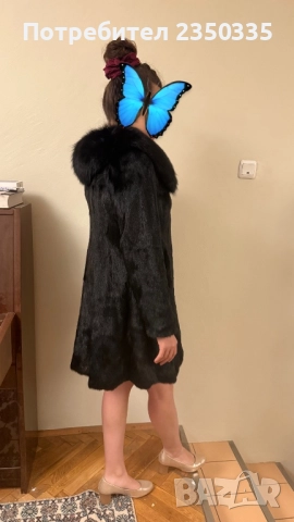 Ново палто от цяла норка с яка от лисица , снимка 3 - Палта, манта - 52931160