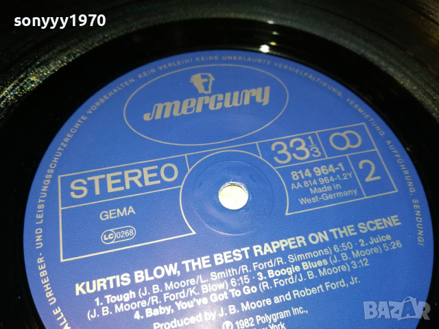 поръчана-KURTIS BLOW-MADE IN WEST GERMANY 1903222039, снимка 17 - Грамофонни плочи - 36163224