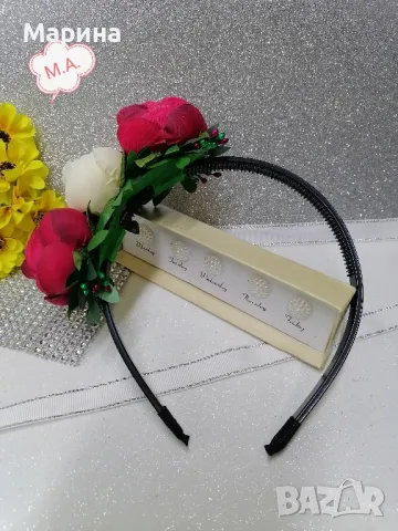 Китка за коса с божури,вариант 8, снимка 4 - Аксесоари за коса - 48152211