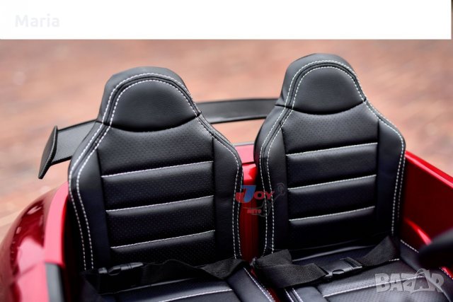 Акумулаторна кола двуместен Mercedes GT R Licensed 2X12V ,MP4, с меки гуми, снимка 7 - Детски велосипеди, триколки и коли - 34367860