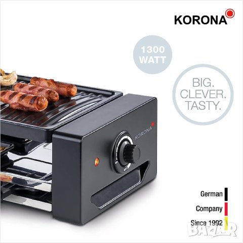 Корона Раклет за 8 души | 8 тигани и шпатули, снимка 2 - Скари - 41364313