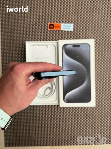 КАТО НОВ❗️ iPhone 15Pro Max ❗️Лизинг от 58лв/❗️Blue Titanium❗️ГАРАНЦИЯ ❗️256, снимка 9 - Apple iPhone - 51508275