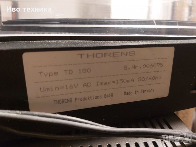 THORENS TD 180, снимка 6 - Грамофони - 33855456