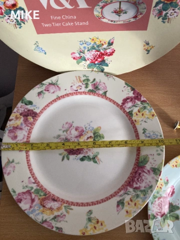 Чиния на две нива и декоративна ютия, снимка 6 - Декорация за дома - 53195437